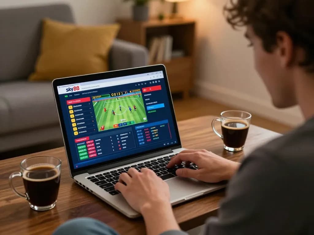 Cá cược Sky88 online betting experience with a player engaging in strategic gameplay.