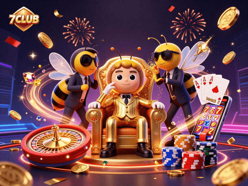 Experience thrilling gameplay at 7CLUB with a dynamic casino scene full of excitement and rewards.