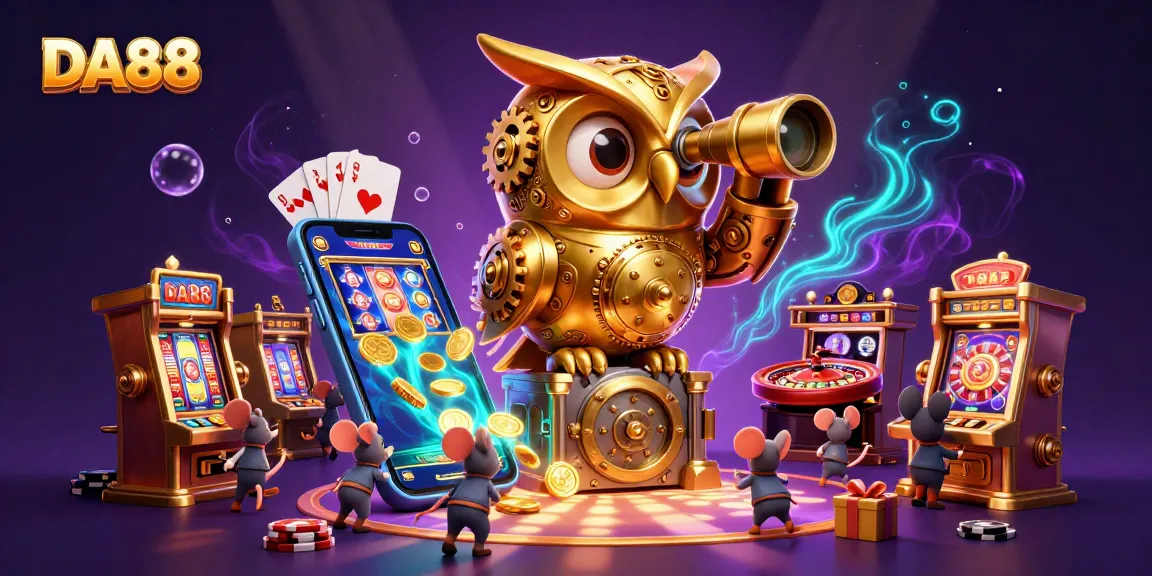 Experience thrilling gambling action at DA88 with dynamic casino elements and engaging characters.
