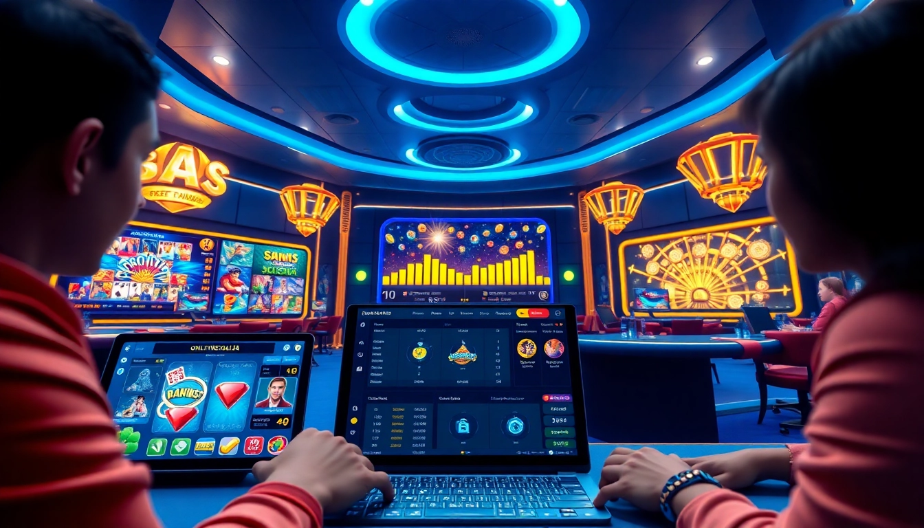 Experience the excitement of https://69vn.day/ with a modern online casino interface showcasing vibrant games.