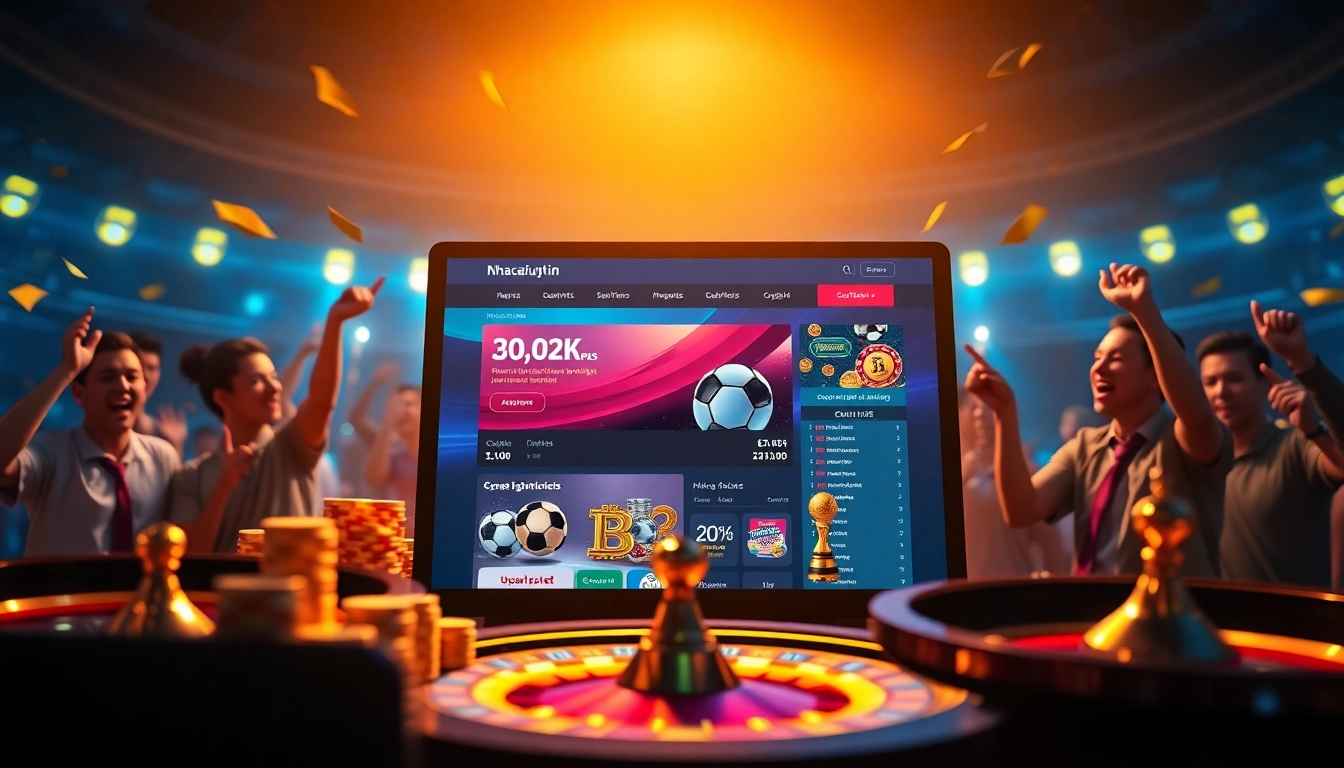 nhacaiuytin's online betting platform showcasing vibrant promotions and bonuses in an engaging interface