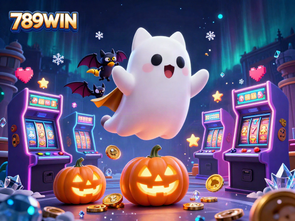 Experience thrilling gameplay with 789WIN in a vibrant casino setting filled with fun characters and engaging game elements.