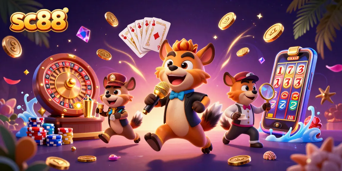 Experience the thrill of sc88 casino with hyenas running a comedy club and exciting gaming elements.