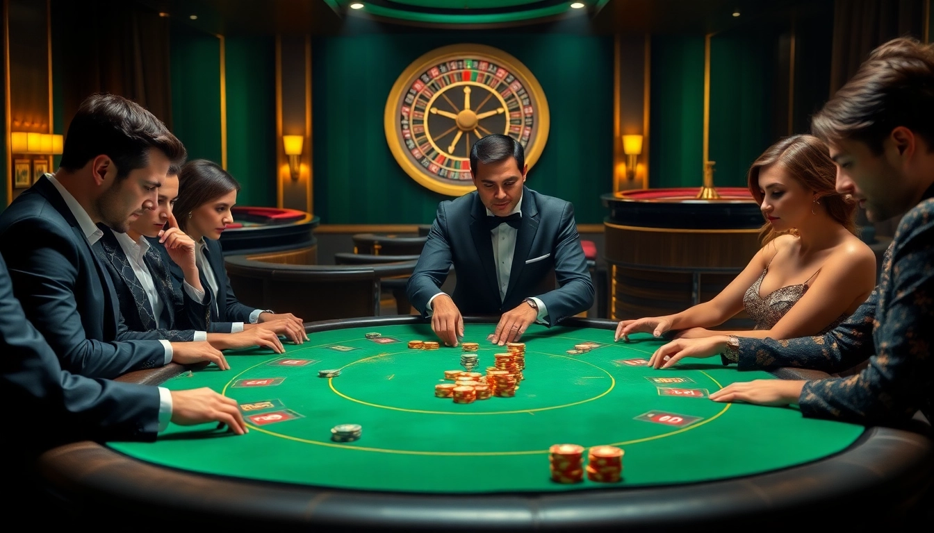Experience exciting gambling at https://du88i.com/ with a luxurious poker scene, showcasing strategy and elegance.