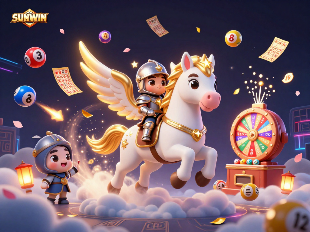 SUNWIN offers exciting gameplay with stunning and colorful casino elements, featuring dynamic lottery balls and prizes.