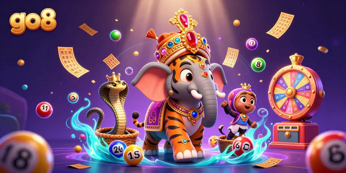 Engage with exciting go8 gaming experiences and vibrant lottery excitement in this 3D casino scene.