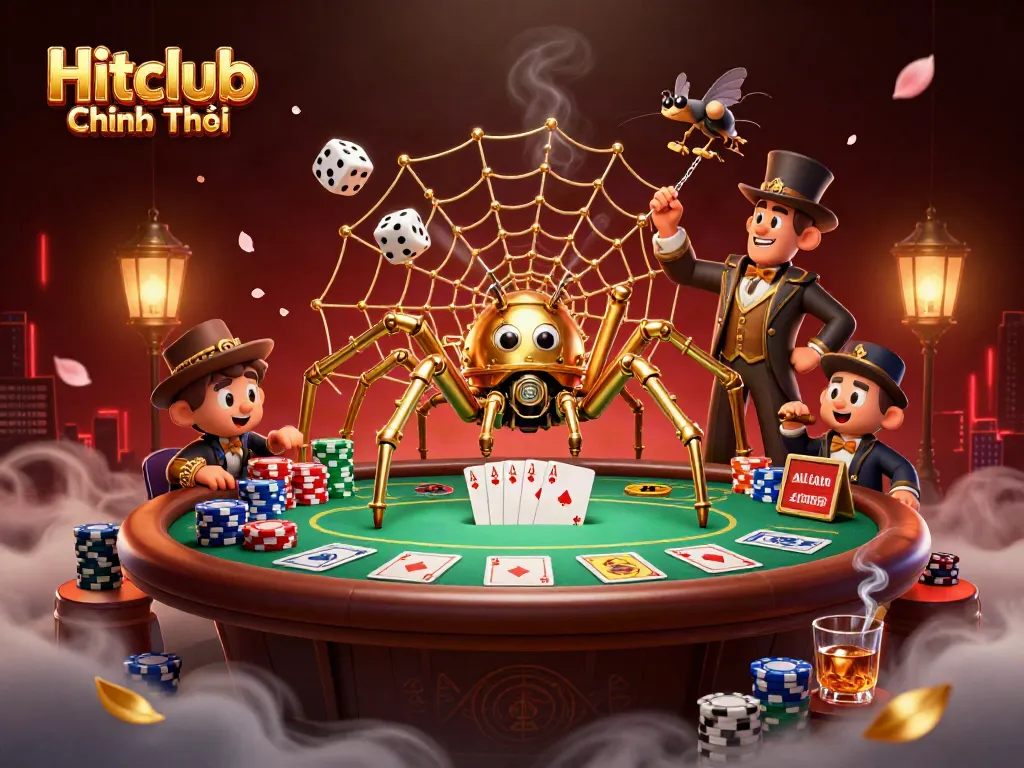 Engage with Hitclub Chính Thức, where the golden spider spins its web of poker fortune and luck.