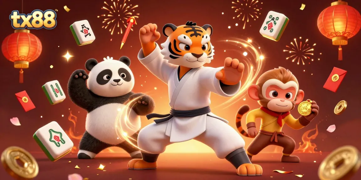 Experience thrilling gameplay at tx88 with a captivating kung fu scene bringing luck and excitement.
