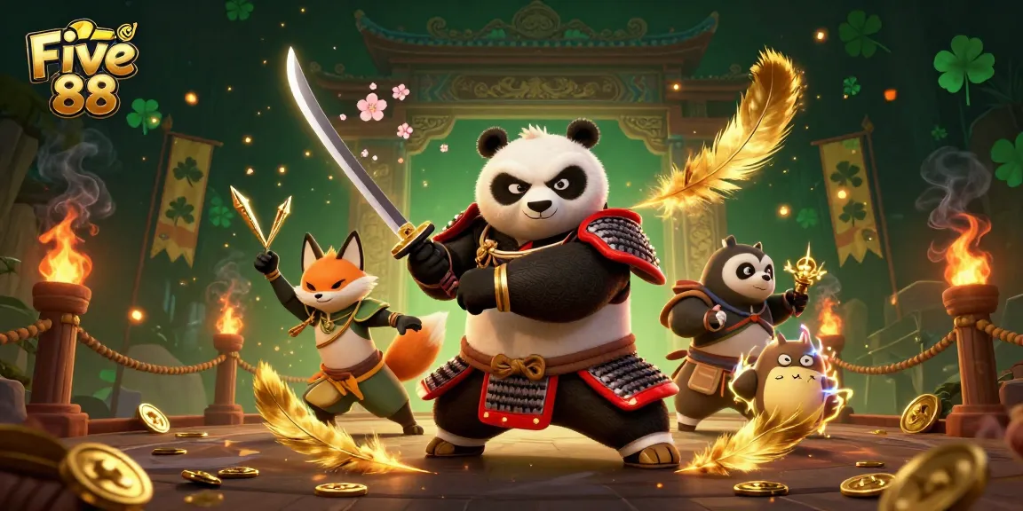 Experience the excitement of gaming at Five 88 with this engaging scene depicting dynamic characters and vibrant casino elements.