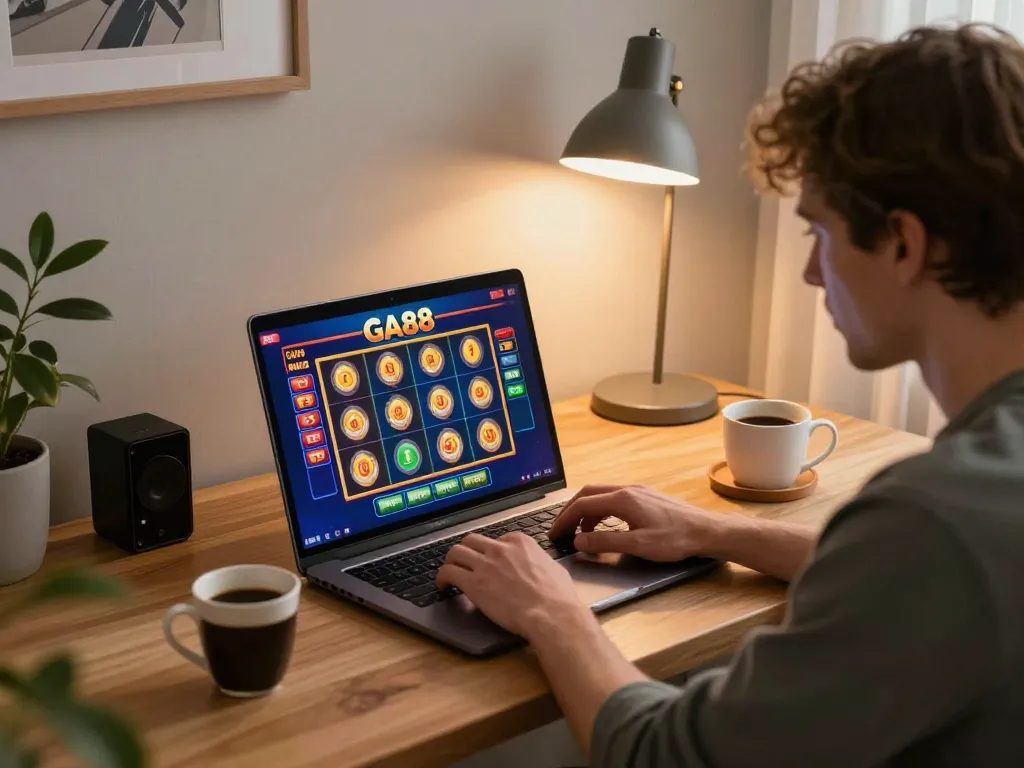 Engaging online gambling experience with GA88 slots game on-screen
