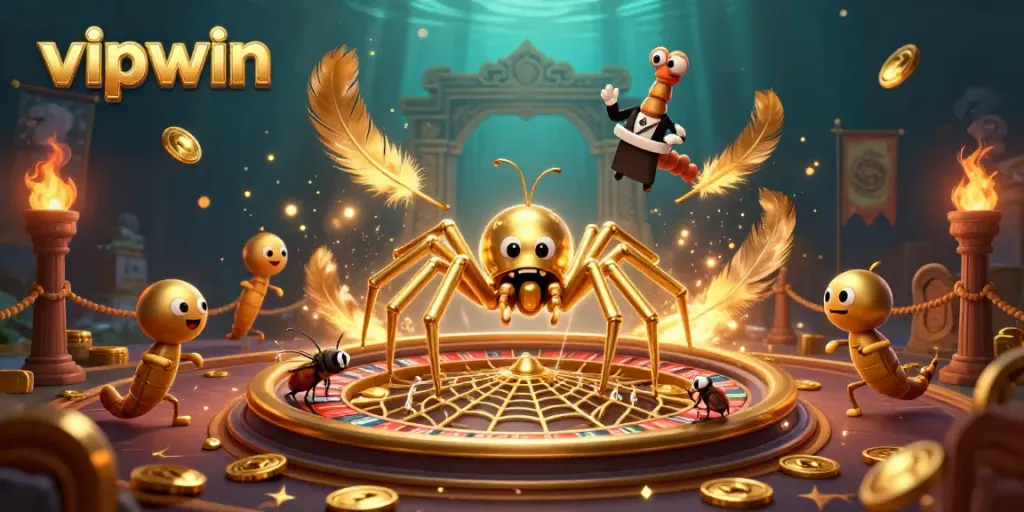 Engage in thrilling bets at vipwin's roulette wheel with vibrant casino visuals.