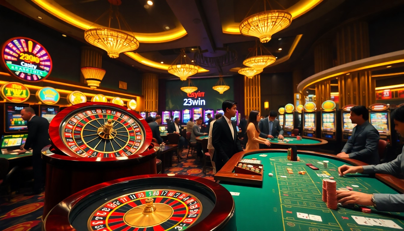 Experience the thrill of winning at 23win with exciting casino games and vibrant gaming atmosphere.