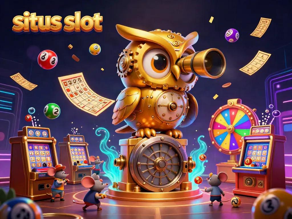 Experience thrilling gameplay at situs slot with dynamic scenes of slot machines, colorful games, and exciting wins.