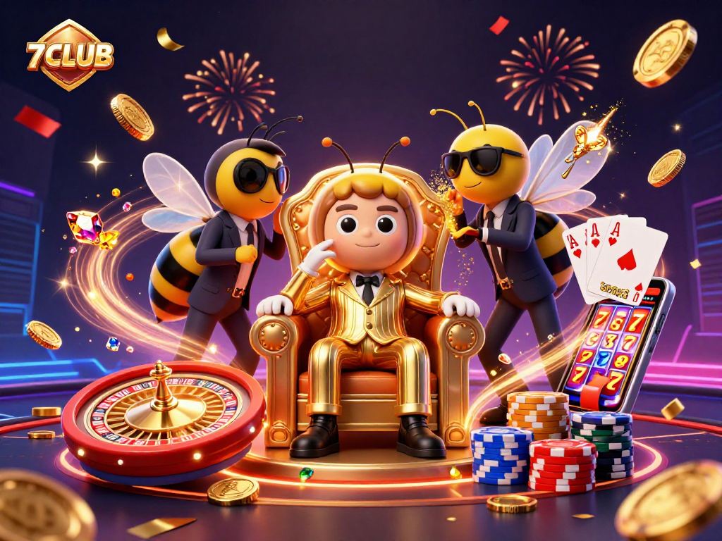 Experience thrilling gameplay at 7CLUB with a dynamic casino scene full of excitement and rewards.