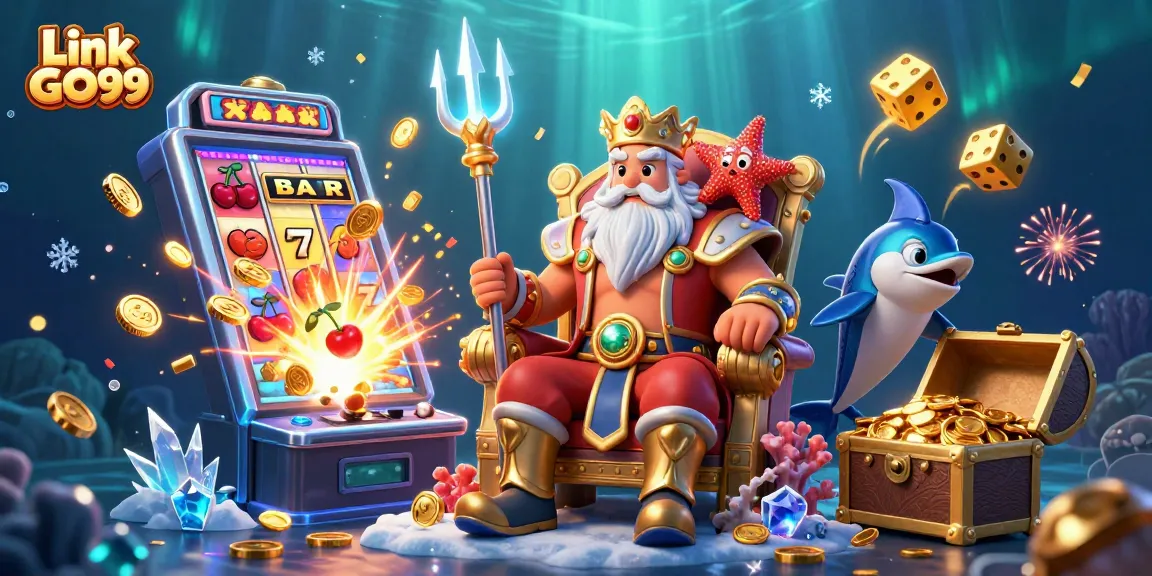 Winning a jackpot with Link GO99 slot game features and vibrant casino elements.