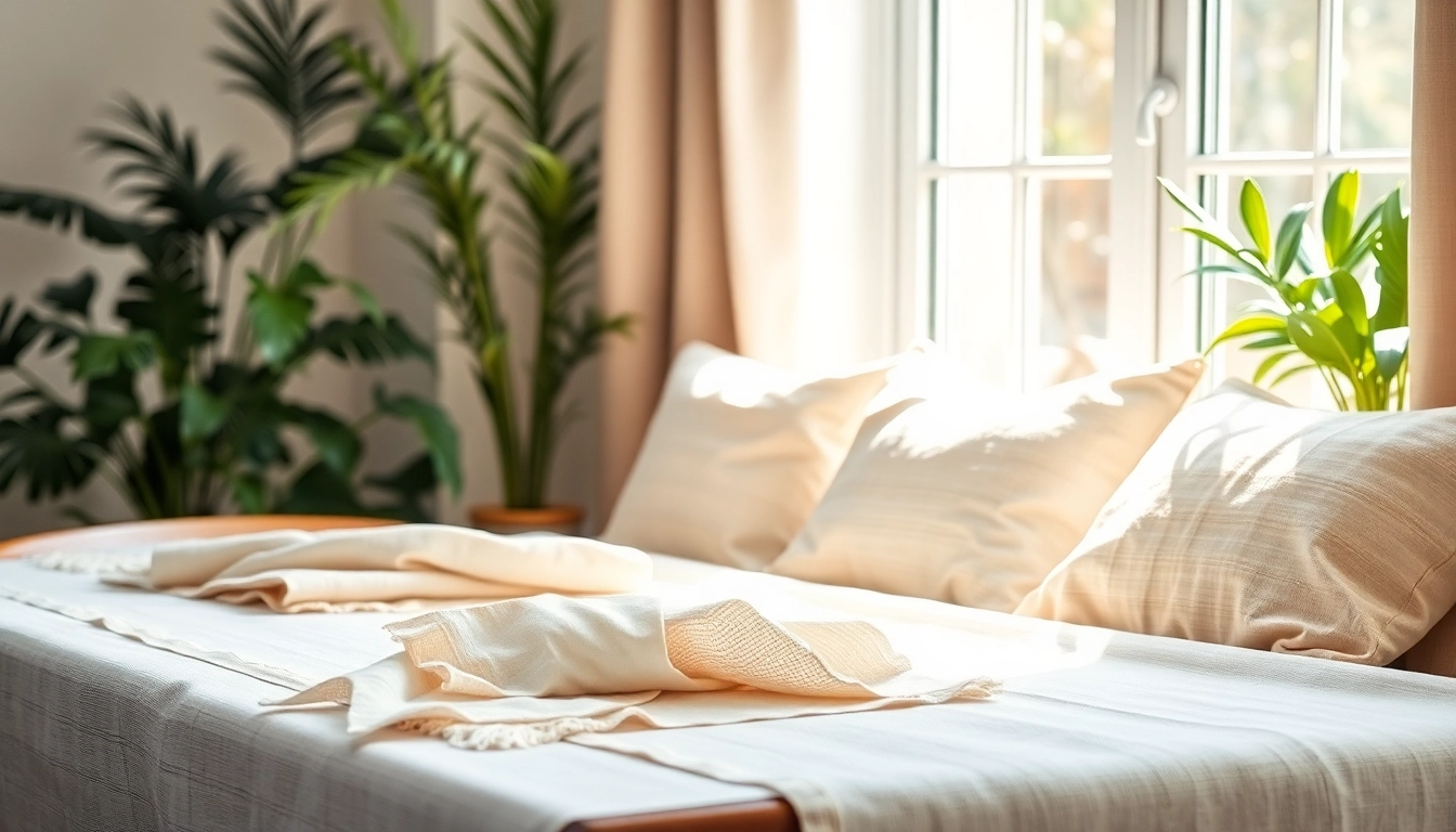 Bekijk goedkope linnen stoffen prachtig gepresenteerd in een gezellige huiskamer setting.