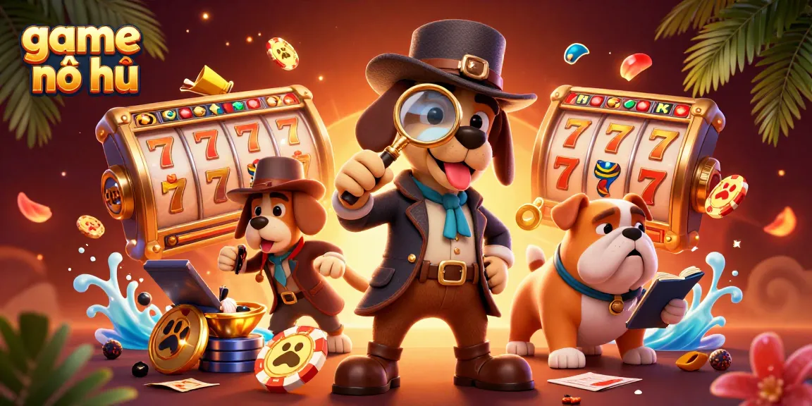 Experience the thrill of "game nổ hũ" as you spin the reels and chase jackpots in this immersive 3D casino scene.