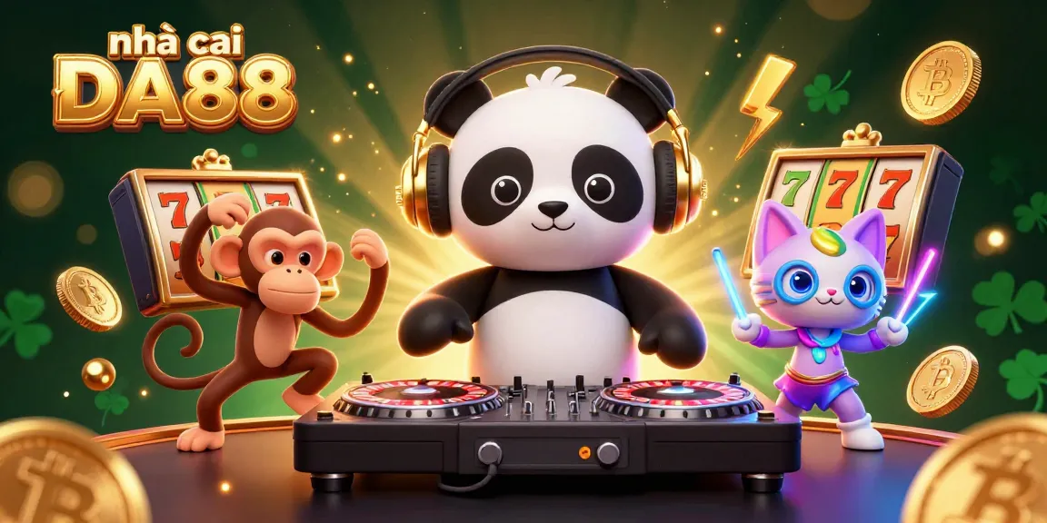Engage with thrilling gameplay at nhà cái DA88 featuring unique 3D characters in a vibrant casino setting.