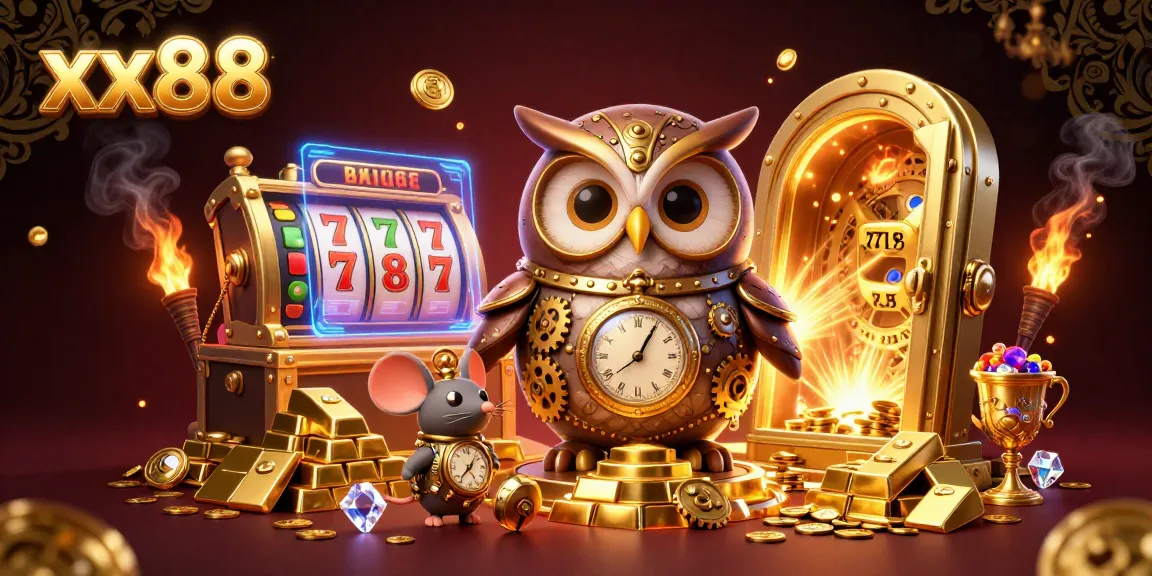 Engage with xx88's exciting casino experience through vibrant slot reels and dynamic gaming elements.