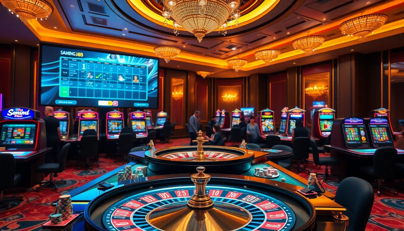 Engage with the excitement of trang chủ j88 featuring vibrant casino elements and enthusiastic players.