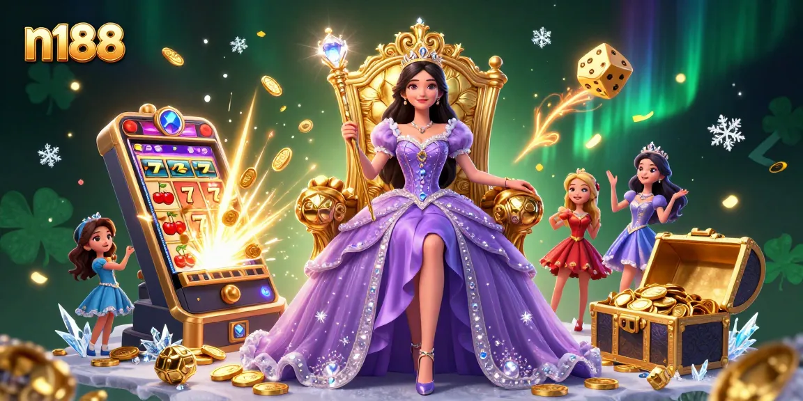 Experience exciting gaming moments at n188 with vibrant slot machines and glamorous casino visuals.