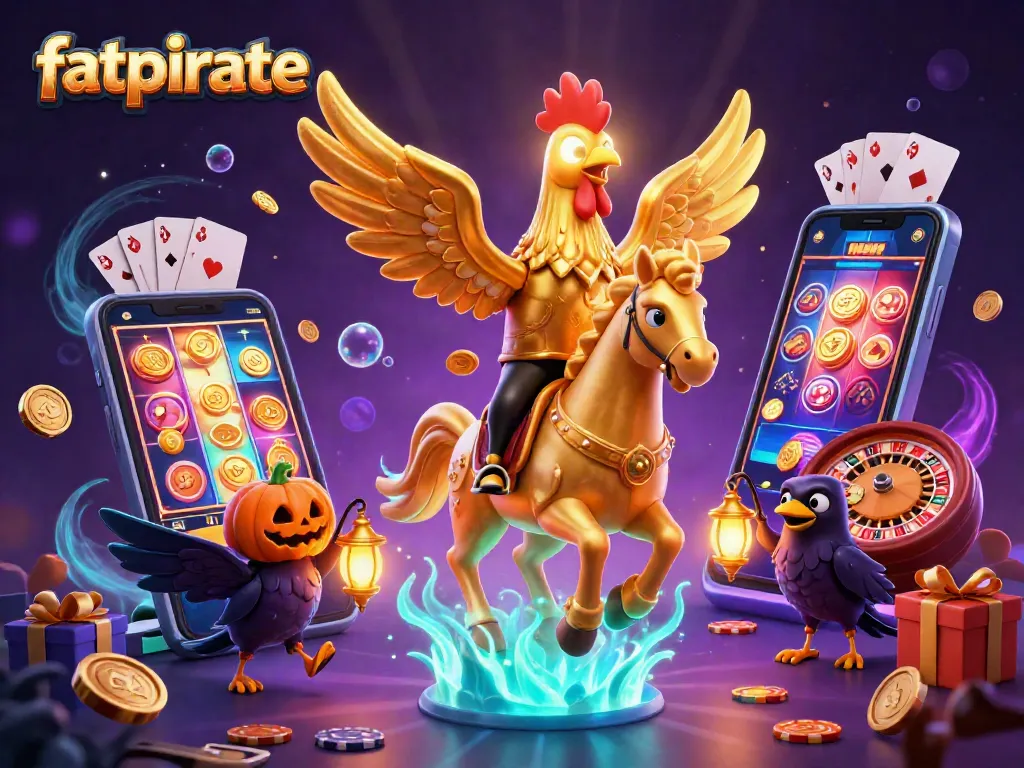 Play thrilling games at FatPirate Casino with colorful slots and golden coins!
