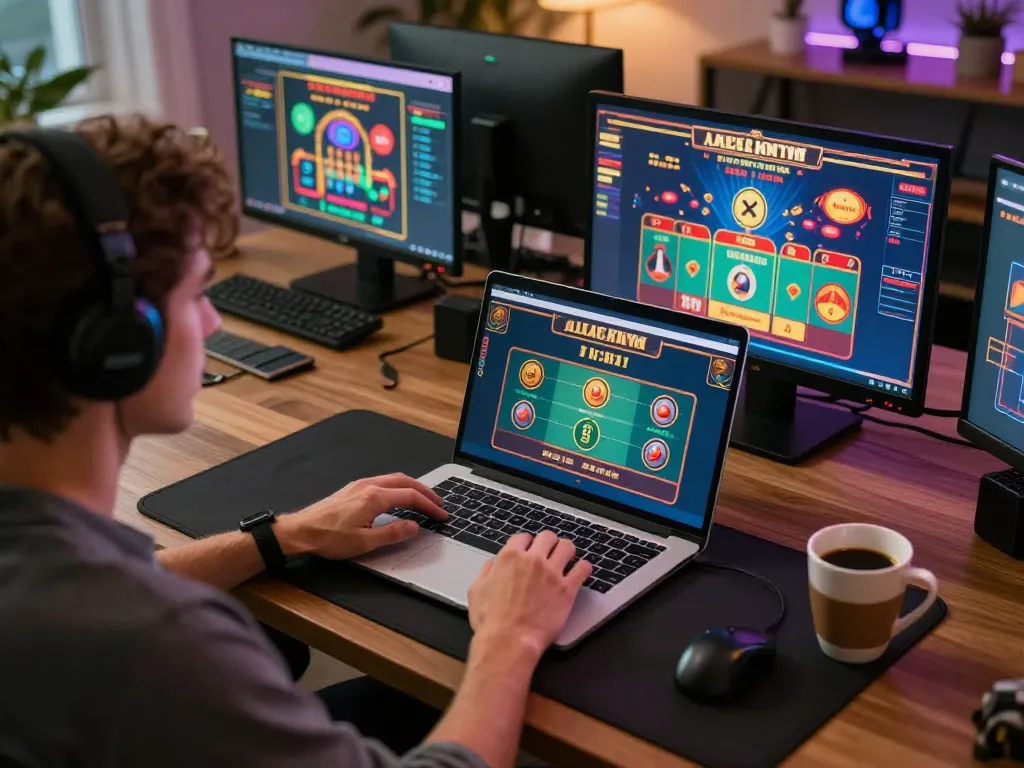 Player enjoying a live dealer game on laptop representing online gaming experience at co88i.