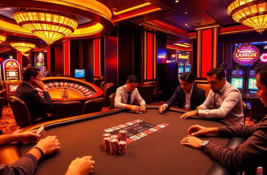 Experience the excitement of betting at sin88 with a vibrant casino scene and high-stakes poker action.