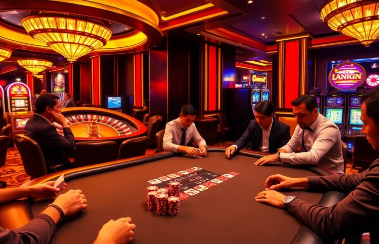 Experience the excitement of betting at sin88 with a vibrant casino scene and high-stakes poker action.