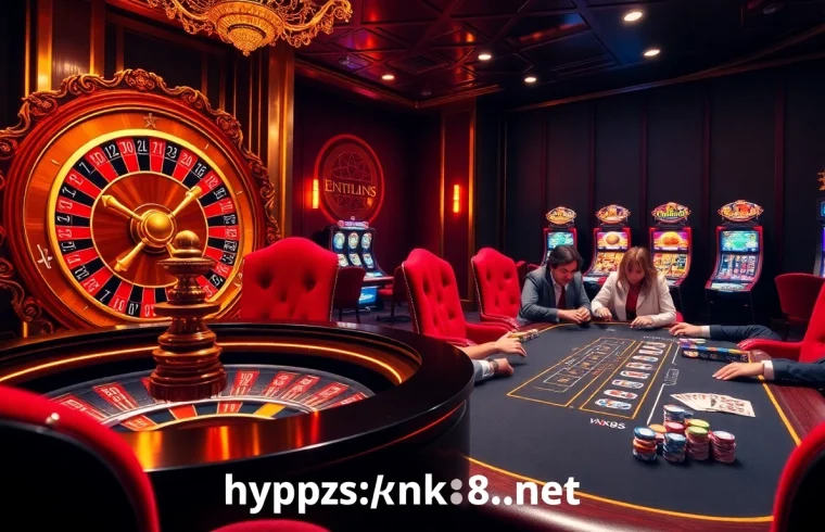 Experience thrilling gameplay at https://nk88s.net/ with luxurious casino décor and colorful gambling elements.
