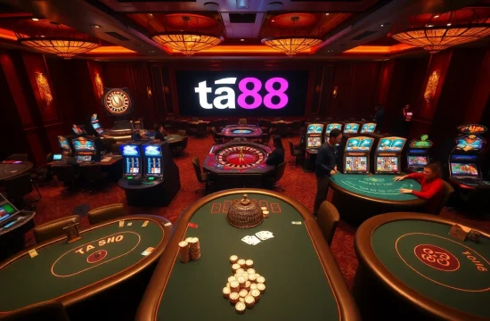 Experience excitement and thrill at ta88 casino with vibrant tables and eager players.