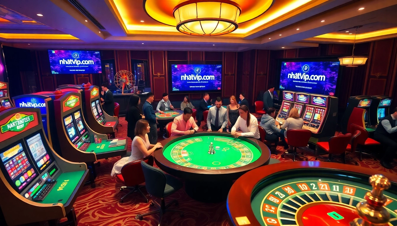 Experience the thrill of online gambling at nhatvip.com with vibrant casino activities.